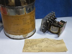 GE RELAY, VINTAGE 1952 HERMETICALLY SEALED IN CAN, PN: 4220-CR 2791B109J3