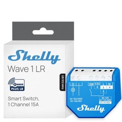 Wave 1 US LR UL | Z-Wave Long Range Smart Switch Relay, 1-Channel 15A Dry Con…