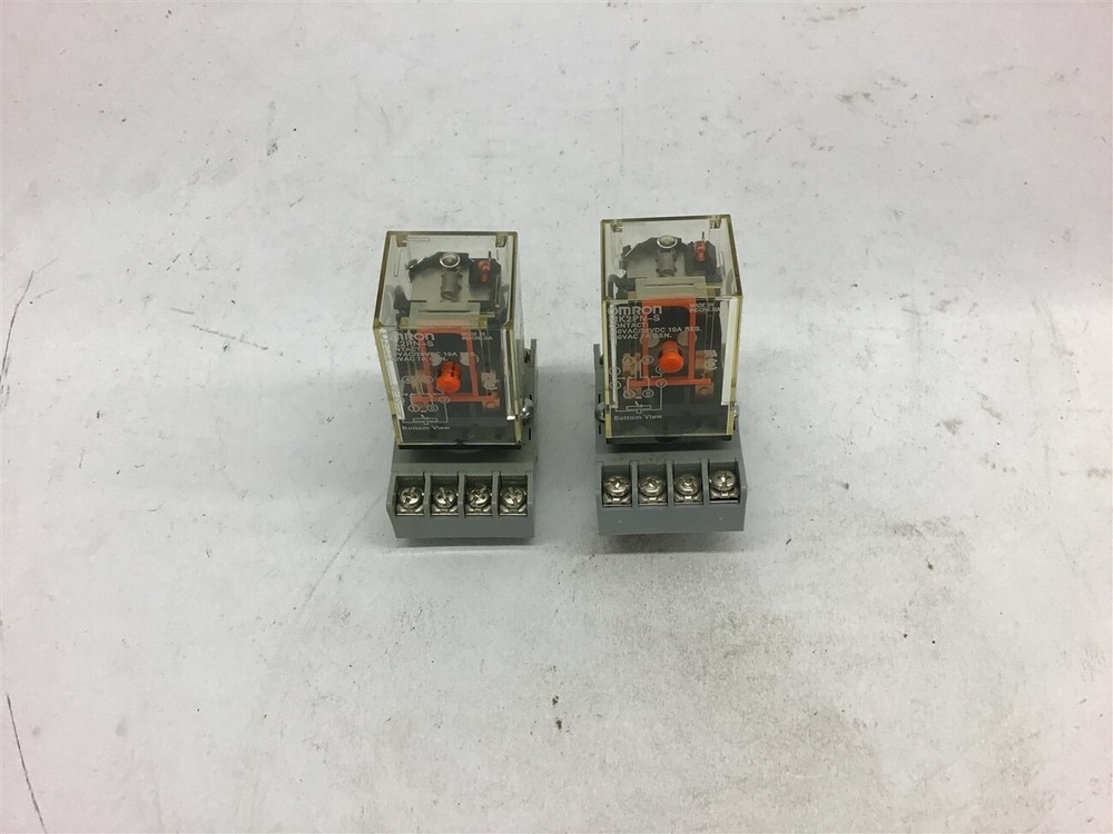 Omron MK2PN-S Contact Relay 250 VAC 10A Lot of 2