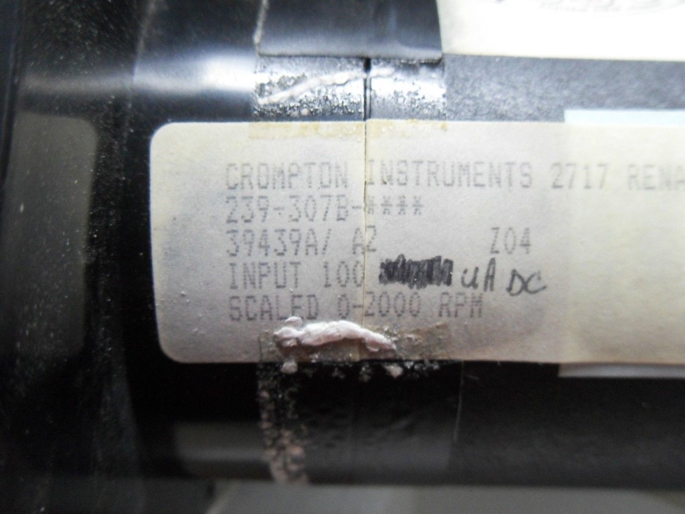 1 CROMPTON INSTRUMENTS 239-307B METER RELAY