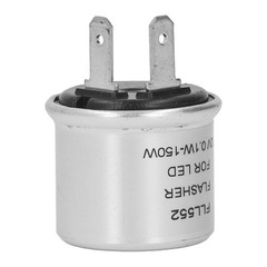 LED Flasher Relay Aluminum Shell 2 Pin Low Power Consumption Turn Signal Light