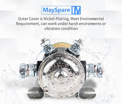Upgrade Max 300A Peak Instant Current 12 Volt Solenoid Nickel-Plating for Golf C