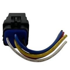 Waterproof 5 Pin 12V 40 Amp Relay & Socket W/ 5″ 12 Gauge Wire Pigtail Harness