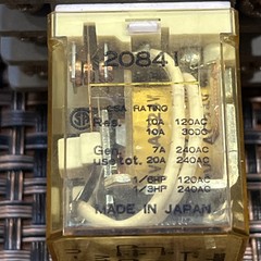🇺🇸(2) RH3B-U AC24 RELAY 11 PIN 3PDT 10A IDEC WITH IDEC SH3B-05 DIN RAIL BASE