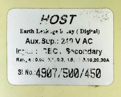 HOST Earth Leakage Relay