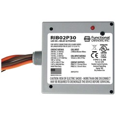 RIB RIB02P30 Pre-Wired Relay,277VAC,DPST-NO,30A 21GP40