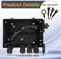 12V 500A Winch Solenoid Contactor Relay with Box and Twin Remote Controller Kit