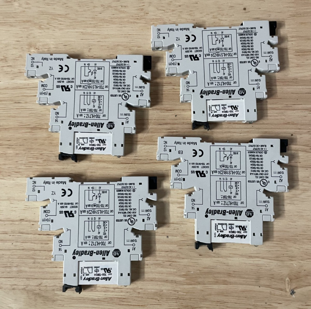 LOT OF 4 | Allen-Bradley 700-TBR24 Slim Relay Interface Module