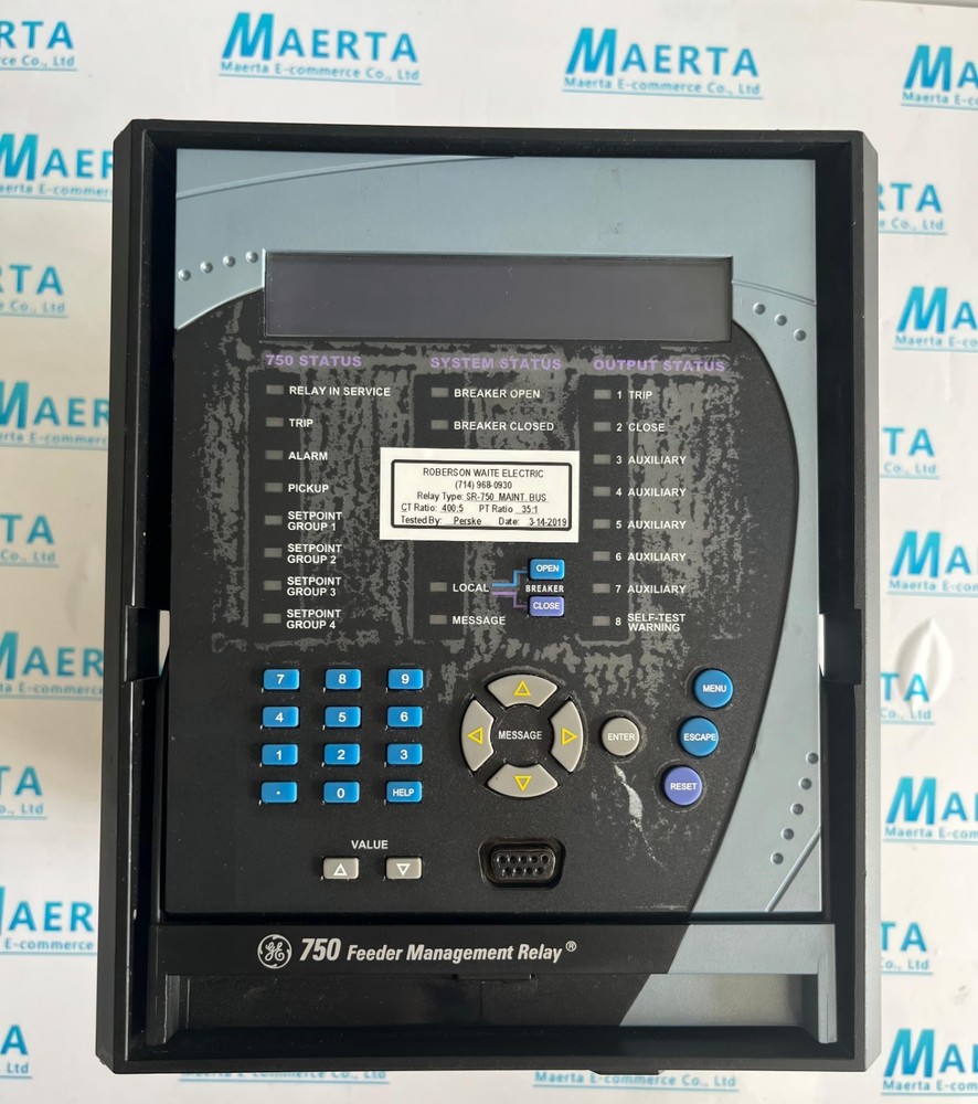 1 PC USED TEST Multilin 750 Feeder Managment Relay P/N: 750-P5-G5-S5-HI-A20-R-E