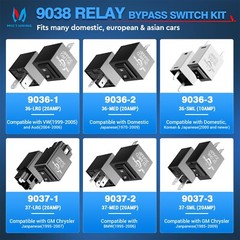 6-Pack Relay Bypass Switch 9038 Relay Tester Kit Diagnostic Tester Scan Tool