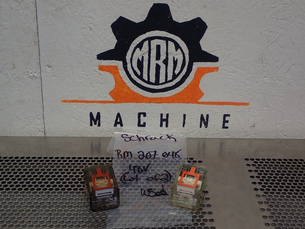 Schrack RM207048 48V Relays Used With Warranty (Lot of 2)