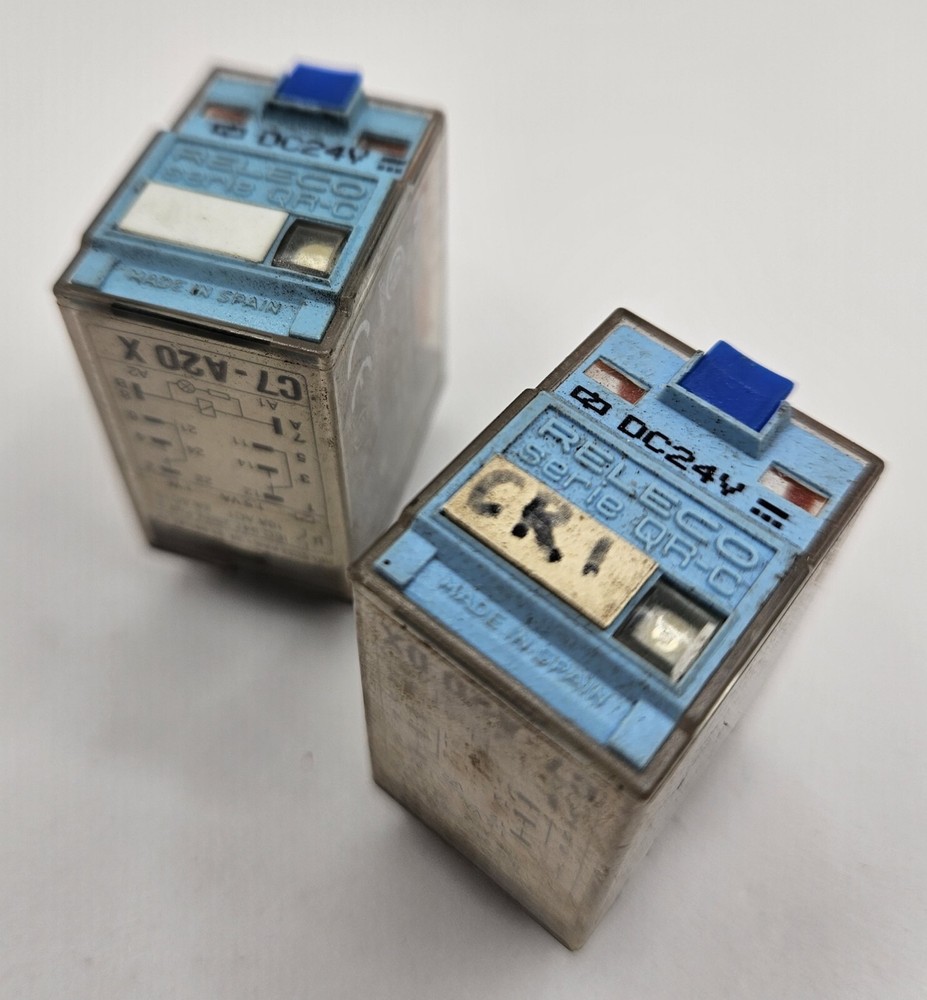 Lot of 2 Serie QR-C Relay C7-A20 DX and X DC24V