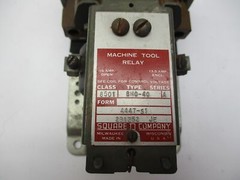 SQUARE D 8H0-40 SER.A MACHINE TOOL RELAY UNMP