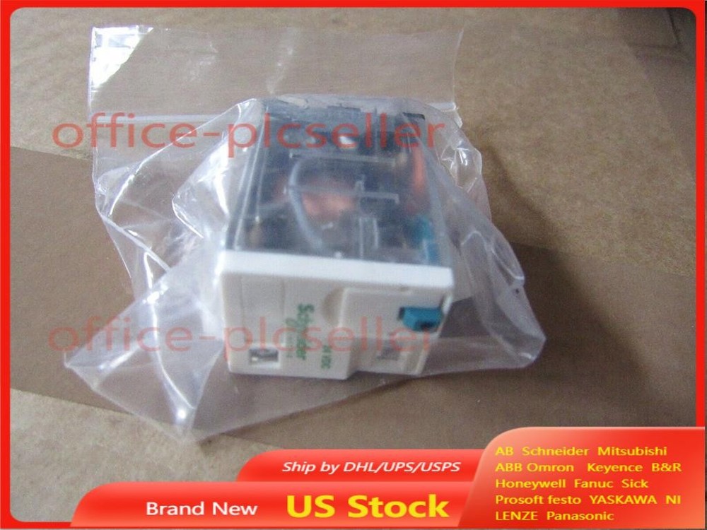 RXM2AB2BD Schneider PCB Mount 24V dc Coil DPDT 250VAC 12A Contacts US Free TAX
