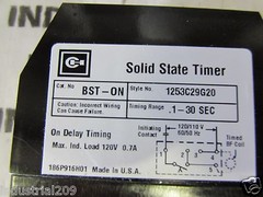 CUTLER HAMMER INDUSTRIAL CONTROL RELAY BST-ON TIMER 1253C29G20 NEW IN BOX