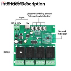 Ewelink AC DC7-32V 2/3/4CH Intelligent Bluetooth WIFI Relay Switch Module New