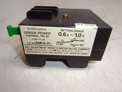 Matsushita Electric Ft-20 Bmf9-01 Green Power Thermal Relay 0.6Amp-1.0Amp
