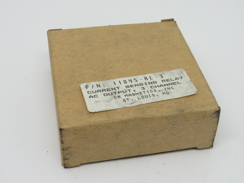 CR Magnetics 11045-AC-3 Current Sensing Relay 3 Channel 250mA 90-130V NEW