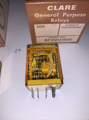 CP Clare & Co GP1R21A1000 Relay 12 VAC Coil 1/HP 120/240 VAC Qty.Of 2 New Relays