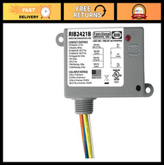 Power Relay 20 Amp SPDT, 24V/120V/208-277V Coil, NEMA 1 Housing, Functional Devi
