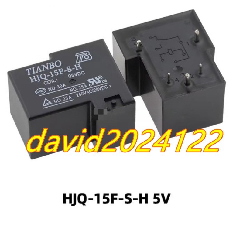 2PC NEW HJQ-15F-S-H-5VDC 【5-pin】 Relay #TT