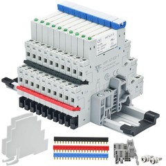 10Pcs 12V SPDT Relay with Socket DIN Rail Mount 6A