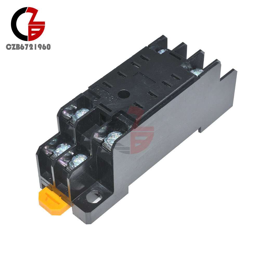 PYF08A Base Copper Relay Socket DC 12V 24V for 8Pin Relay H3Y-2 MY2NJ HH52P ST6P