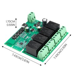 Ewelink AC DC7-32V 2/3/4CH Intelligent Bluetooth WIFI Relay Switch Module Type-C