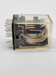 5PC Omron MY4N-D2 Relay w Socket Base 5A 240V 14Pin 24V Coil 1613YK