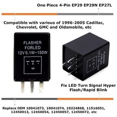 LED Flasher Relay Fix for Turn Signal Bulbs