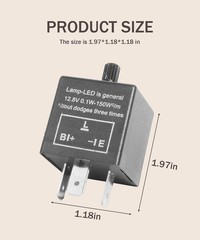 CF-13 LED Flasher Relay – Universal 12V Solution for Hyper Blink & Turn Signals