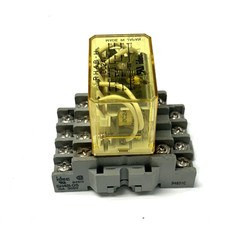 IDEC POWER RELAY RH4B-U DC24V 4 POLES RH SERIES 10A W/ SOCKET SH4B-05 10A 300V