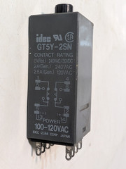 IDEC GT5Y-2SN compact plug-in analog timer on-delay relay, 100-120VAC