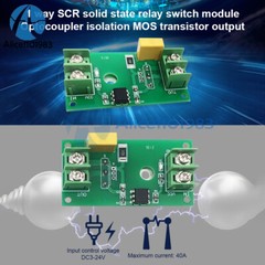 SCR Solid State Relay Switch Module Optocoupler Isolation MOS Transistor Output
