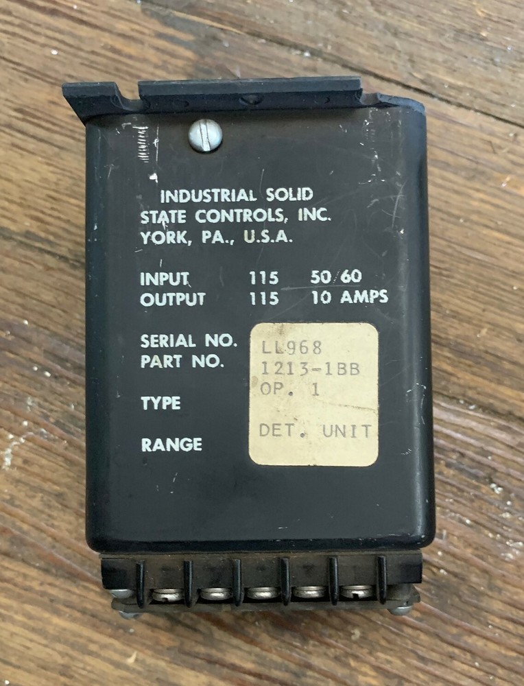 INDUSTRIAL SOLID STATE CONTROLS 1213-1BB REMOTE ADJUST TIMER CONTROL 10A 115V