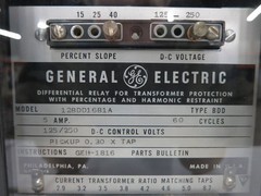 GE 12BDD16B1A Differential Relay Transformer Protection % Harmonic Restraint BDD