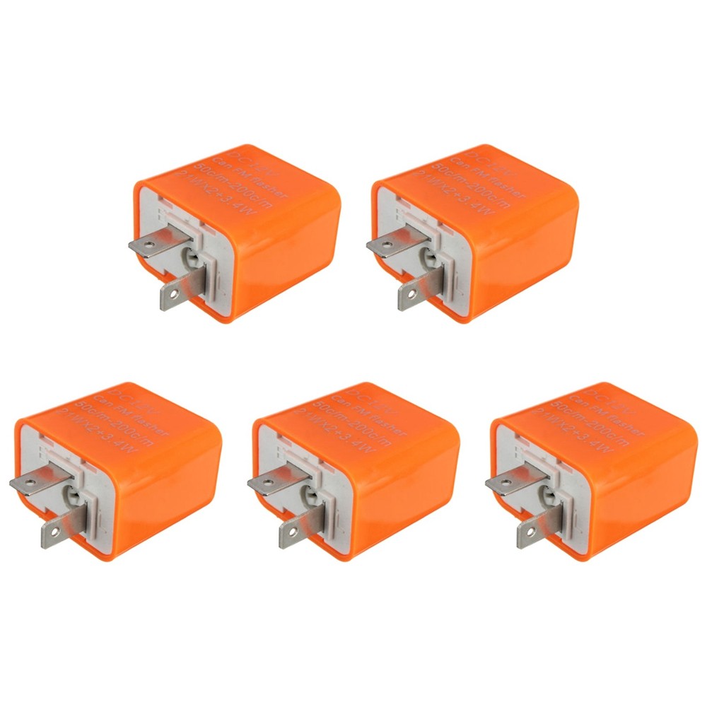 5X 2 Pin Motorcycle Speed Adjustable LED Turn Indicator Flasher Relay 12V N1N9