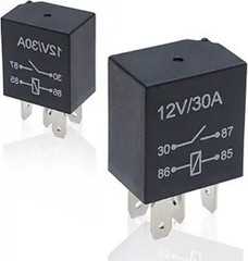 2 Pcs Waterproof 4-Pin 12V 30A Relay Switch, Universal for Motor Model: 4-PIN