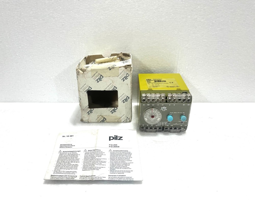 Pilz 484101 P1E-2NK/UH230/110V/15-100KO/2U Relay Timing Isolation Monitor