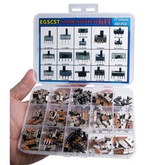 150 PCS 17-Value Mini Micro Slide Switch Assortment Kit 2 3 4 Pin DIP