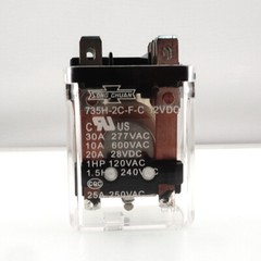 1Pce SONGCHUAN 735H-2C-F-C 12VDC Power Relay 25A 250VAC 8 Pins
