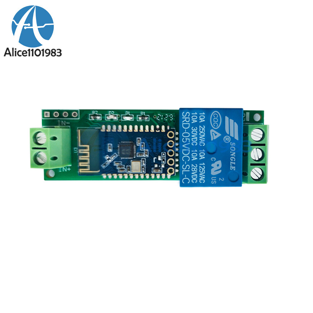 DC 12V 1 Channel Bluetooth Relay Module APP Control Switch IoT Smart Home