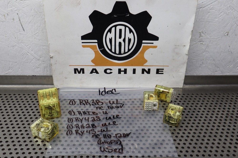 IDEC RR3B-UL RHIB-U RY42S-ULC RH2B-ULC RY4S-UL Relays Used See All Pictures
