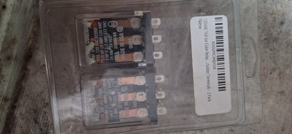 Ice Cube Relay 4-Pack DPDT 8-Pin 120VAC Coil 15A LRA by CONTROL S155D
