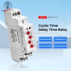 AC/DC12V-240V A220V 16A On Delay Off Delay Timer Relay Time Delay Relay Din Rail