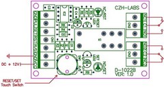 ELECTRONICS-SALON Panel Mount Momentary-Switch/Pulse-Signal Control Latching