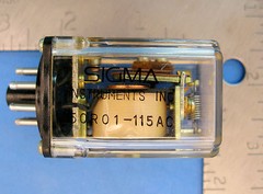 (1) SIGMA RELAY 50R01-115AC 8 PIN OCTAL SPDT RELAY 110VAC COIL 5A 28 VDC 120 VAC