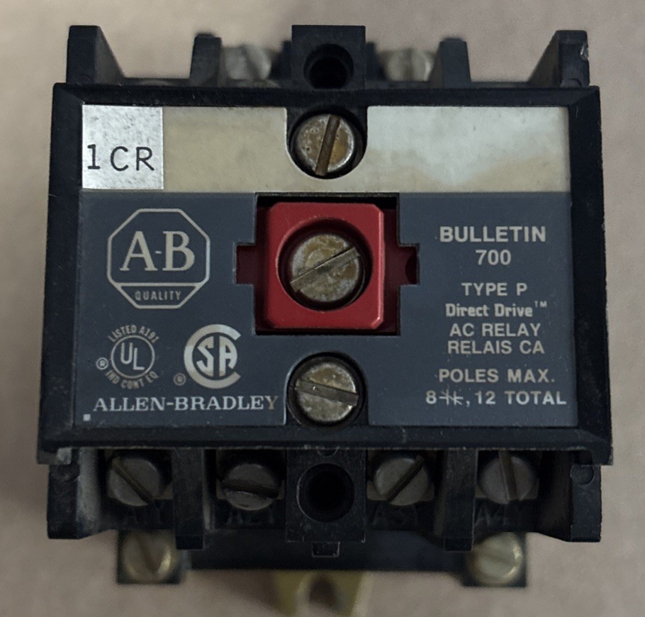 ALLEN BRADLEY AB 700P-400A1 CONTROL RELAY CONVERTIBLE CONTACT 115-120V