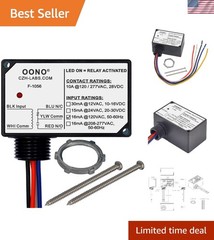Power Relay Module SPDT 10A AC120V with Plastic Enclosure and Pre-Wired AC 120V