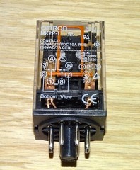 NEW Omron MK2P-I Relay MK2PI, 10 Amp contacts, 24 V DC Coil, DPDT